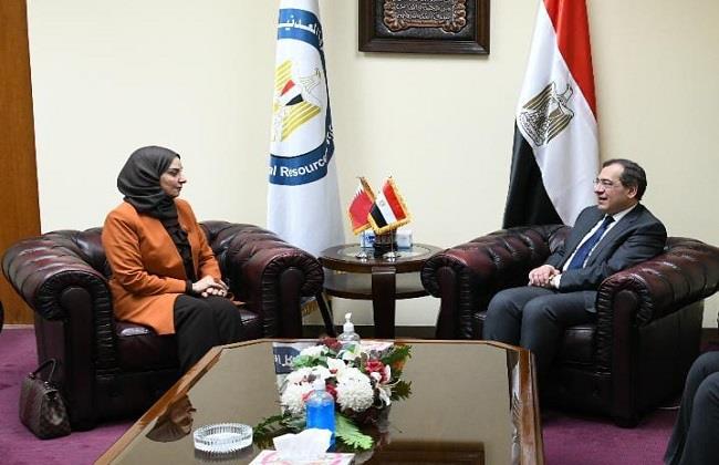 وزير البترول يلتقي سفيرة البحرين لبحث سبل التعاون 