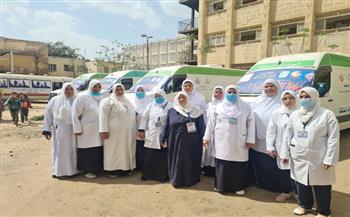 الكشف على 1279 مريضا خلال قافلة طبية بمركز ناصر في بني سويف 