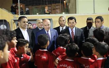 وزير الرياضة يتفقد المشروع القومي للمواهب بمركز التنمية الشبابية بالشيخ زايد