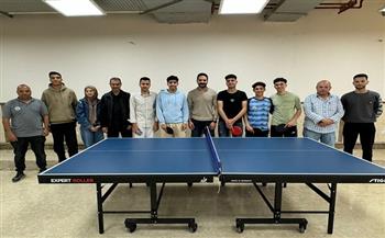 40 طالبًا يشاركون في مسابقة تنس الطاولة بجامعة الإسماعيلية الجديدة الأهلية