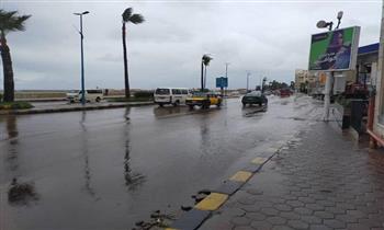 أمطار خفيفة على الإسكندرية مع استمرار حركة الملاحة بالميناء