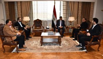 وزير الرياضة يستقبل مجموعة من مستثمري شمال سيناء