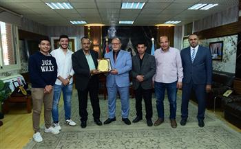اتحاد «صيدلة سوهاج» يكرم الدكتور حسان النعماني رئيس الجامعة