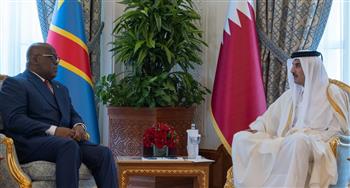 أمير قطر يبحث مع رئيس الكونغو الديمقراطية العلاقات الثنائية والوضع بغزة