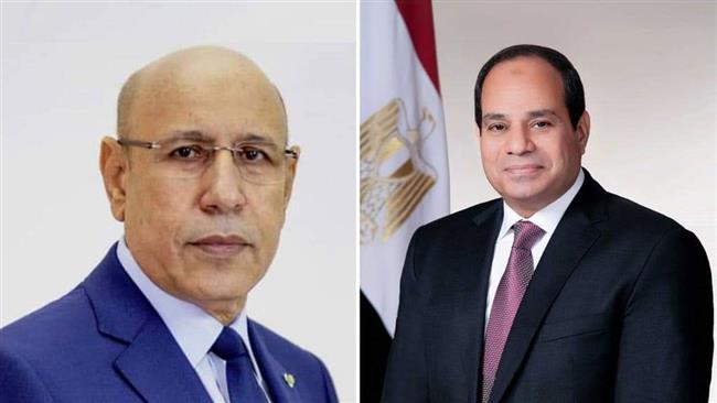 الرئيس السيسي يهنىء نظيره الموريتاني برئاسة الاتحاد الأفريقي