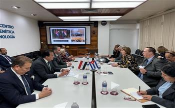 وزير الصحة يعقد اجتماعا مع نظيره الكوبي ومسئولي مركز (CIGB) لبحث فرص التعاون