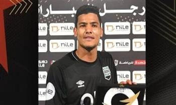 مصطفى العش يحصد جائزة أفضل لاعب في مباراة مودرن فيوتشر وزد بالدوري