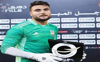 صبحي سليمان يحصد جائزة أفضل لاعب في مباراة الجونة وبلدية المحلة