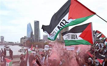 تظاهرة كبرى في لندن دعمًا لفلسطين 