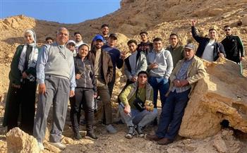 طلاب برنامج علوم البترول والمياه يتوجهون إلى جنوب سيناء في رحلة علمية 