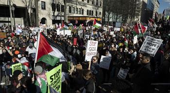 تظاهرات في لندن تطالب بوقف إطلاق النار في غزة
