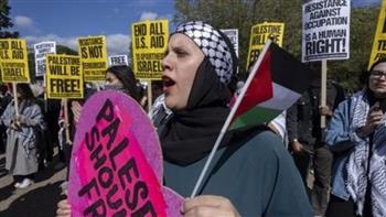 مسيرة للجاليات العربية وأحزاب يسارية في النمسا تضامنا مع الفلسطينيين في قطاع غزة 