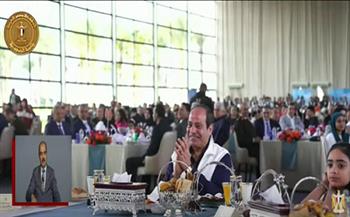 احتفالية العيد | الرئيس لـ صفاء أبو السعود : متشكرين على مشاركتك في اليوم الجميل دا