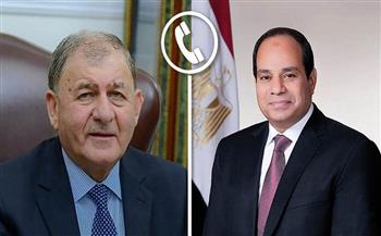 الرئيس السيسي ونظيره العراقي يتبادلان التهنئة بـ عيد الفطر