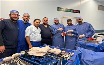 لأول مرة بمستشفيات جامعة قناة السويس | إجراء عملية ويبل بالمنظار وبدون فتح جراحي