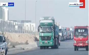 تتضمن 126 شاحنة.. التحالف الوطني يرسل قافلة مساعدات إنسانية لغزة