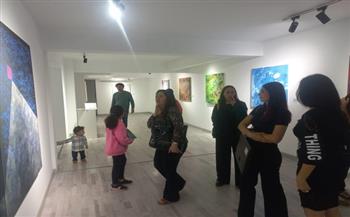 افتتاح معرض «خطوط الأنا» للفنان اللبناني غالب حويلا (صور)