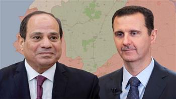 الرئيس السيسي يهنئ بشار الأسد بمناسبة الاحتفال بذكرى عيد الجلاء