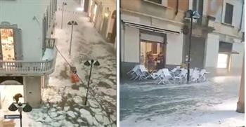 موجة من الطقس السىء تضرب إيطاليا 
