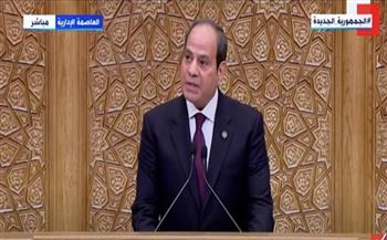 الرئيس السيسي: أولويتنا حماية أمن مصر القومي في محيط إقليمي ودولي مضطرب