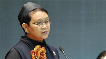 وزيرة الخارجية الإندونيسية تدعو لدعم نضال الشعب الفلسطيني