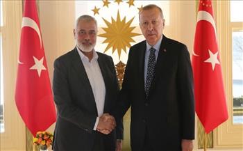 أردوغان وهنية يبحثان قضايا وقف إطلاق النار في قطاع غزة 