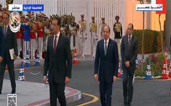 الرئيس السيسي يصل مدينة مصر للألعاب الأولمبية