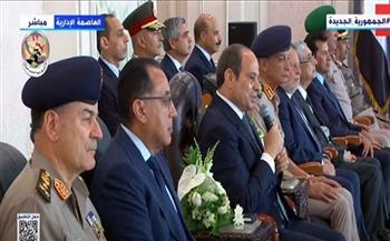 الرئيس السيسي يعطي إشارة بدء البطولة العربية العسكرية للفروسية