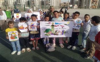 ورش فنية للأطفال بمستشفى 57357 بمناسبة عيد تحرير سيناء
