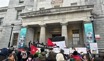 اعتصام مفتوح لطلاب جامعة ماكجيل الكندية للمطالبة بقطع علاقتها بإسرائيل