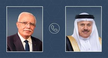 وزير الخارجية البحريني يبحث هاتفيًا مع نظيره الفلسطيني تطورات الأوضاع في غزة