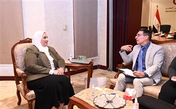 وزيرة التضامن تلتقي نائب مدير الوكالة الألمانية للتعاون الدولي بمصر