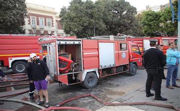 حريق هائل بمستشفى التأمين الصحي في مدينة نصر 