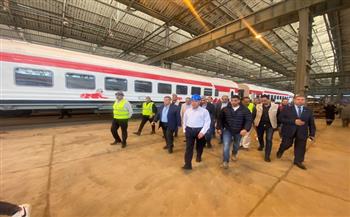 وزير النقل يتفقد موقع إنشاء ورشة عملاقة لصيانة عربات القطارات الروسية المجرية
