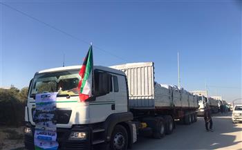 الأردن يسير قافلة مساعدات جديدة إلى قطاع غزة عبر معبر كرم أبو سالم