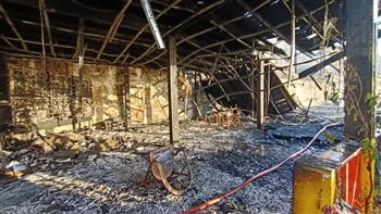 حريق هائل في نقابة الصيادلة بالإسكندرية