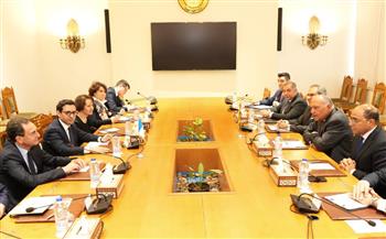 سامح شكري يستقبل وزير خارجية فرنسا خلال زيارته للقاهرة