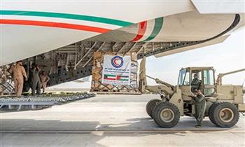 التموين: وصول أول طائرة من القافلة السابعة للمساعدات الإغاثية لقطاع غزة