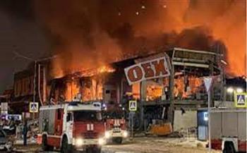 اندلاع حريق ضخم في مركز تجارى كبير بالعاصمة البولندية وارسو
