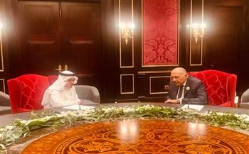 مستجدات حرب غزة على طاولة لقاء شكري ووزير خارجية البحرين