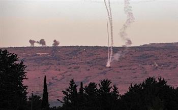 إطلاق عشرات الصواريخ من الجنوب اللبناني باتجاه مواقع عسكرية إسرائيلية بالجولان المحتل
