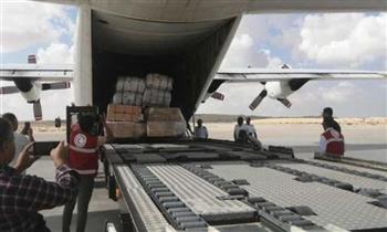 مطار العريش الدولي يستقبل طائرة مساعدات إماراتية لصالح الفلسطينيين بقطاع غزة