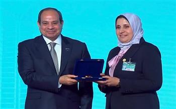مايا مرسي تعرب عن فخرها بالإنجازات البارزة للنساء اللواتي حظين بتكريم الرئيس السيسي  