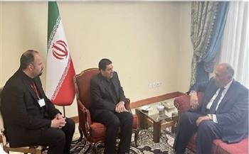 وزير الخارجية يقدم واجب العزاء لرئيس السلطة التنفيذية المؤقت لإيران