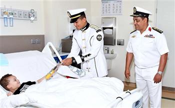  طلبة الكلية البحرية في زيارة لمستشفى أهل مصر لعلاج الحروق