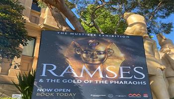 معرض «رمسيس وذهب الفراعنة» في أستراليا بـ 182 قطعة أثرية.. 500 ألف زائر في 6 أشهر