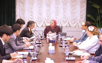 وزيرة التضامن تستقبل سفير اليابان بالقاهرة لمناقشة التعاون المشترك