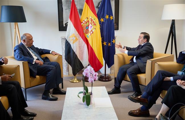 سامح شكري يبحث مع وزير خارجية إسبانيا جهود تعزيز الاعتراف بالدولة الفلسطينية