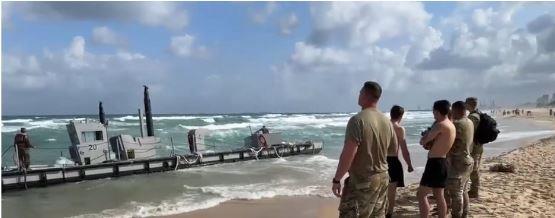 البنتاجون: إزالة الرصيف البحري قبالة ساحل غزة بعد تضرره من الطقس السيئ