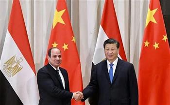 التقى الرئيس "السيسي" بالرئيس الصيني "شي جينبينج" بالعاصمة الصينية بكين في إطار زيارة الرئيس للصين